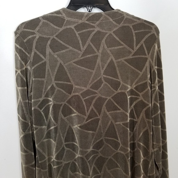 Citiknits Women Cardigan Pants 2 Ps Set Sz M Petite Open Front Stretch Abstract - Picture 6 of 16